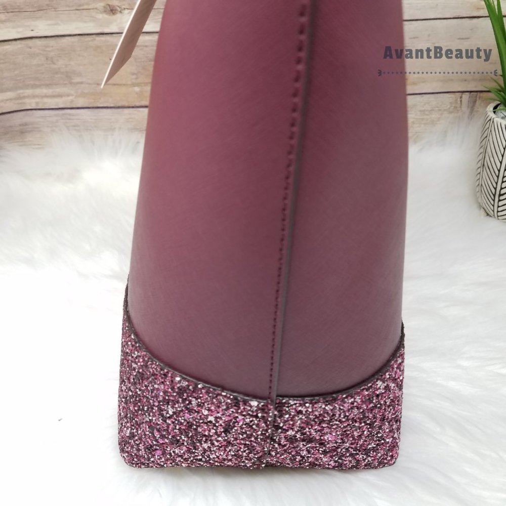Kate Spade Penny Greta Court Cherrywood Tote New - Picture 7 of 15
